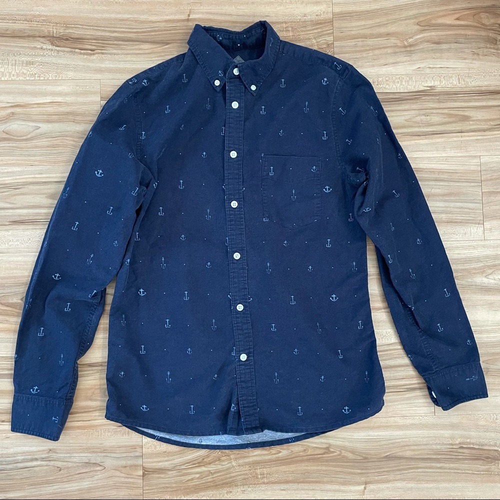 Merona Tailor Fit Anchor Button Down
